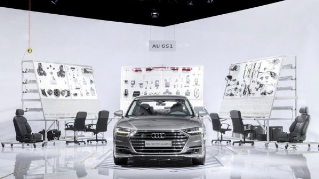 Audi showed a copy of the secret test stand