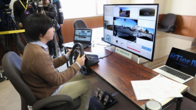 The first live tests of the unmanned car began in Japan