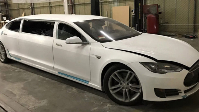 Limousine with the base Tesla Model S sold for a rather big money