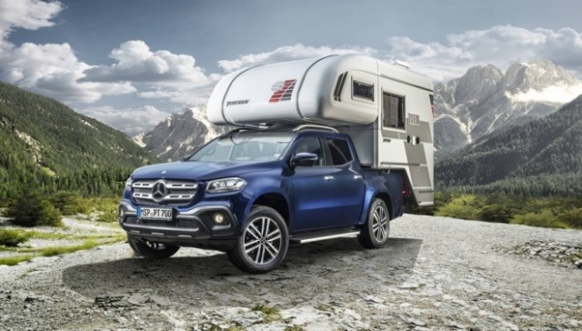 Pick-up Mercedes-Benz X-Class turned into a house on wheels