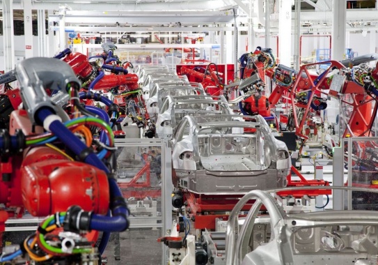 The production of Tesla Model 3 stopped