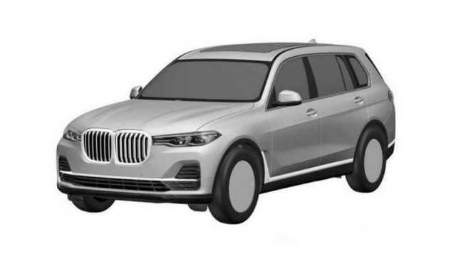 BMW X7 flagship appeared on a patent images