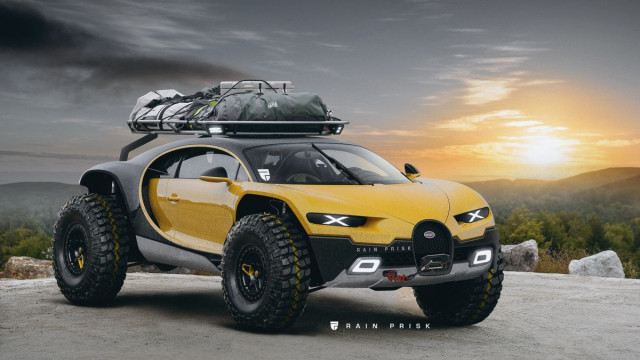 Bugatti Chiron has become an extreme all-terrain vehicle