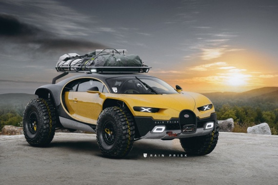 Bugatti Chiron has become an extreme all-terrain vehicle