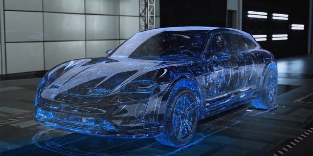 Porsche announced the virtual tests of an electric Wagon