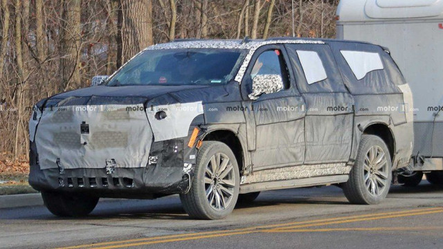 New Cadillac Escalade tests for the first time