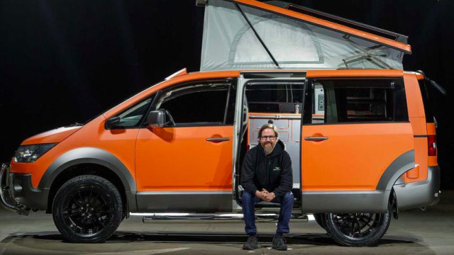 Mitsubishi minivan turned into a real home