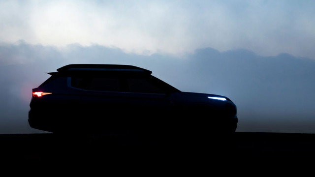 Mitsubishi's newest SUV shown on the photo