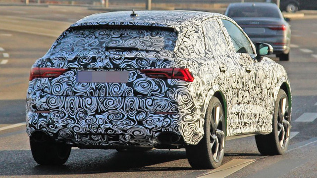 Audi Q4 coupe-crossover testing with a 400-horsepower engine