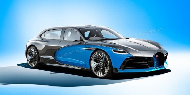 Appeared an alleged design of the first Bugatti sedan on electricity 