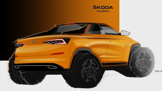 Skoda' students created a Kodiaq pickup