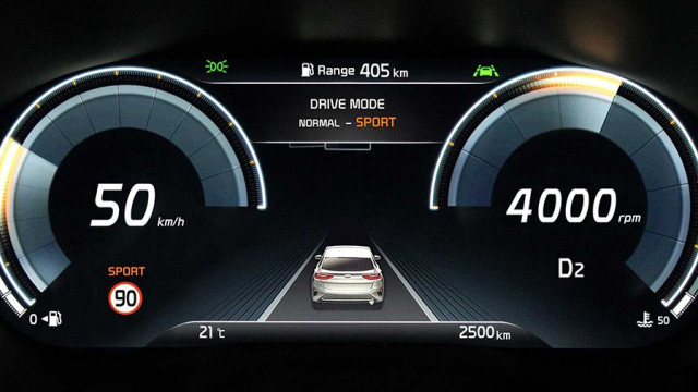 A new Kia XCeed provides with a digital dashboard