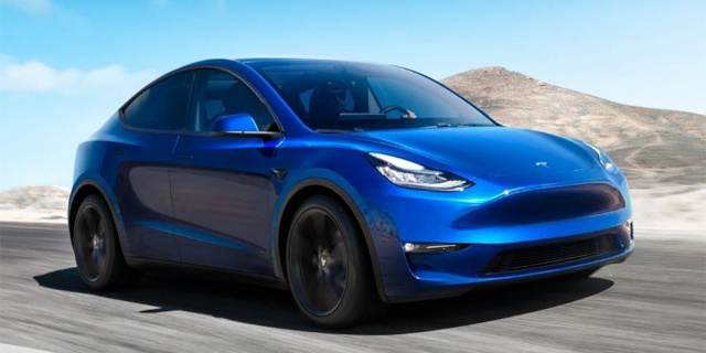 When will the production of a new SUV from Tesla start?