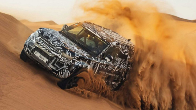 New Land Rover Defender tested in the desert