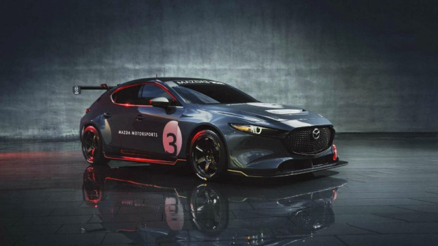 The new Mazda3 has become a powerful racing car