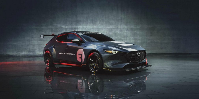 The new Mazda3 has become a powerful racing car