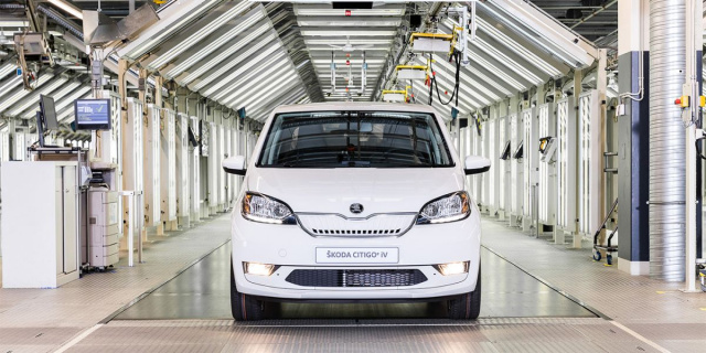 Skoda goes into the production first electric car