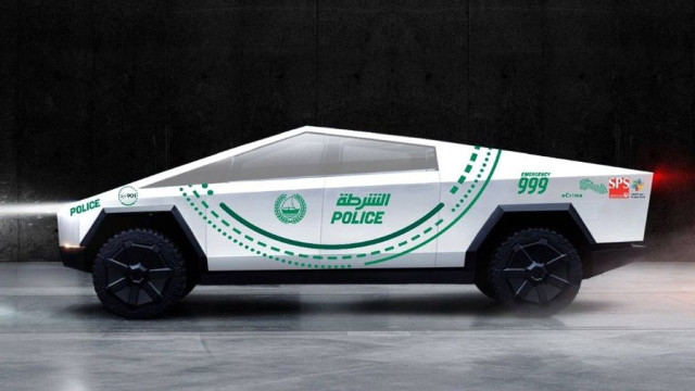 Dubai police will have a Tesla pickup