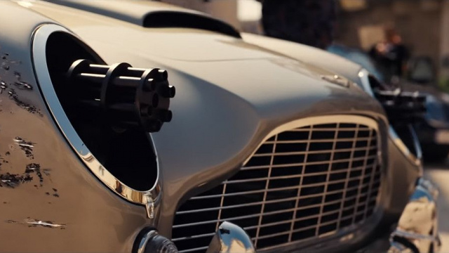 Aston Martin will receive machine guns in the headlights in James Bond movie (VIDEO)