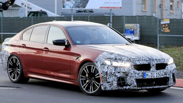 The updated BMW M5 Sedan staged the first test races