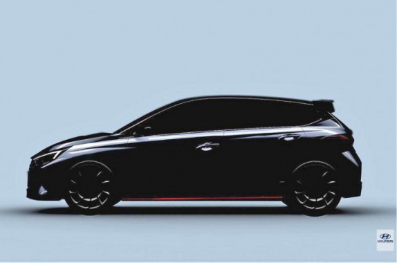 "Hot" Hyundai i20 hatchback appeared on the teaser