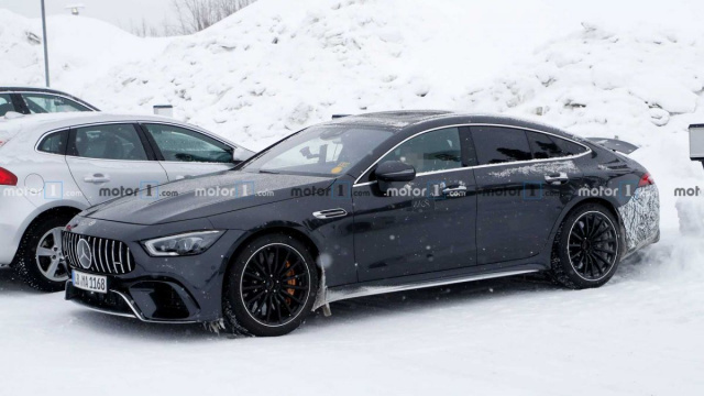 Tests of the new Mercedes-AMG GT 73 hybrid launched in Sweden