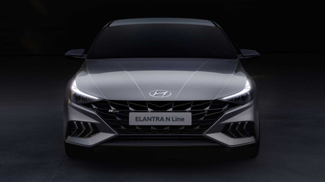 Teasers of the new Hyundai Elantra N Line appeared