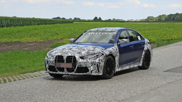 New BMW M3 photographed with minimal camouflage