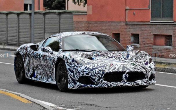 New Maserati sports car photographed for the first time in tests