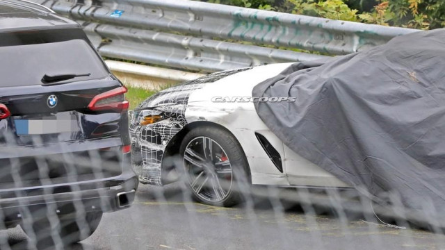 An unknown prototype BMW M8 was involved in an accident in tests