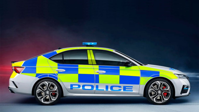 New Skoda Octavia RS turned into a police car