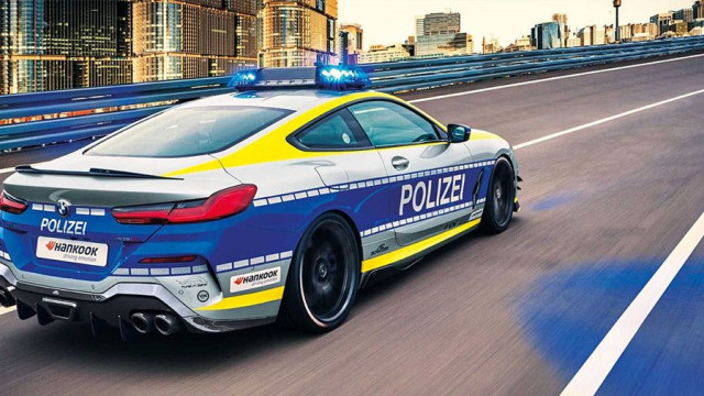 BMW 8-Series Coupe becomes a powerful police supercar 