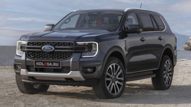 The new generation Ford Everest shown in photos