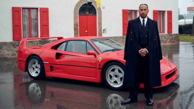 Lewis Hamilton Unveils Ferrari F40 on His Debut Day in Maranello