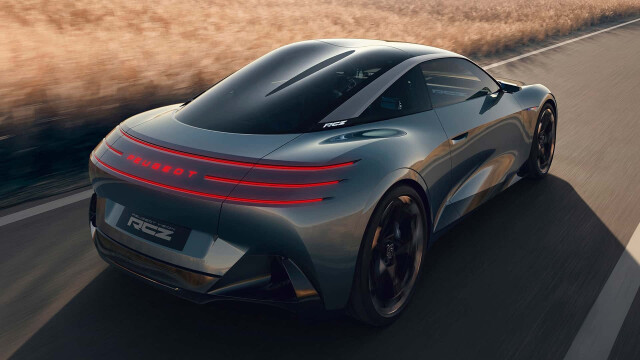 Peugeot Unveiled 500-HP RCZ Vision Electric Coupe Concept With Solid-State Battery