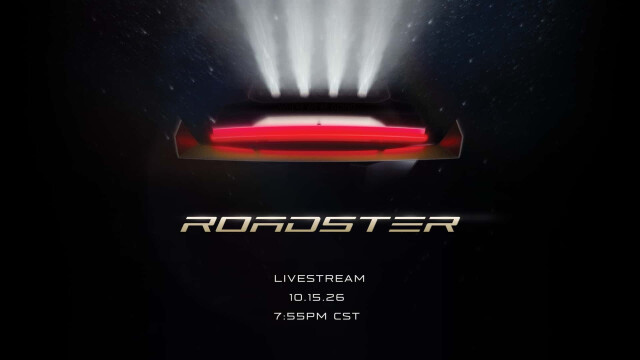 Tesla schedules livestreamed reveal of the electric Roadster for October 15