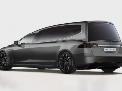 Tesla Model S electric car turned into a top-end hearse