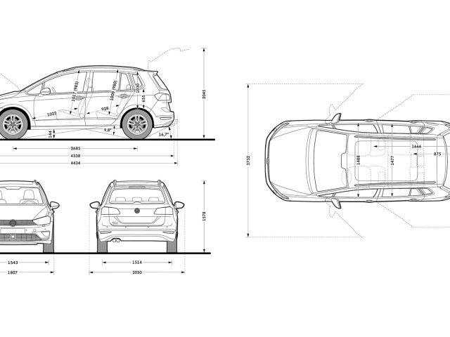 volkswagen golf sportsvan pic #118489