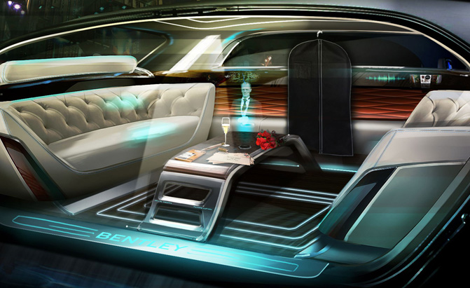 Holographic Butler from Bentley for Driverless Vehicles