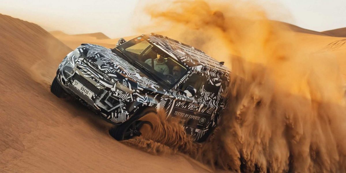 New Land Rover Defender tested in the desert