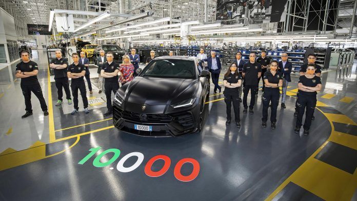 The 10,000th Lamborghini Urus released