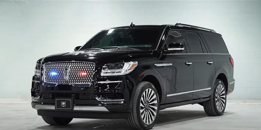 Long base Lincoln Navigator turned into an armored car